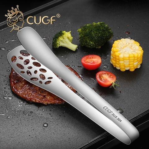 304不鏽鋼鏤空牛排夾 廚貴妃 CUGF 料理夾 涼拌夾 燒烤夾 麵包夾 烤肉夾 瀝油夾