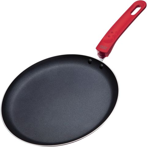 《KitchenCraft》可麗餅不沾平底鍋(紅23.5cm) | 平煎鍋
