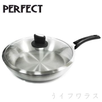 【PERFECT】金緻316七層複合金平底鍋-30cm (#316)