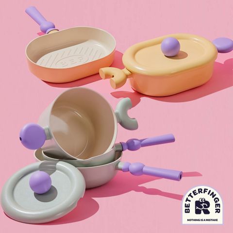 NEOFLAM Better Finger系列鑄造3鍋組(不挑爐具、IH適用)