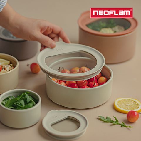 NEOFLAM FIKA ONE系列陶瓷保鮮盒6入組(奶茶粉/FIKA色兩色任選)