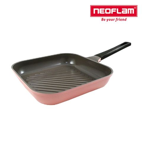 NEOFLAM Mitra系列28cm陶瓷塗層方型煎鍋-三色可選