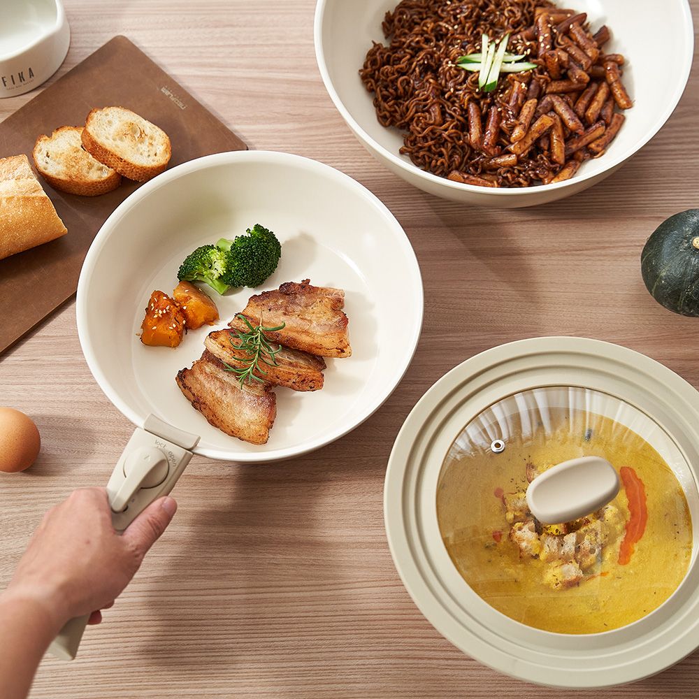NEOFLAM  Midas Plus 陶瓷塗層鍋5件組-Chouchou(不挑爐具 瓦斯爐電磁爐可用)
