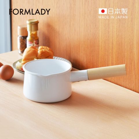 【日本FORMLADY】小泉誠 kaico日製原木單柄琺瑯牛奶鍋-920ml