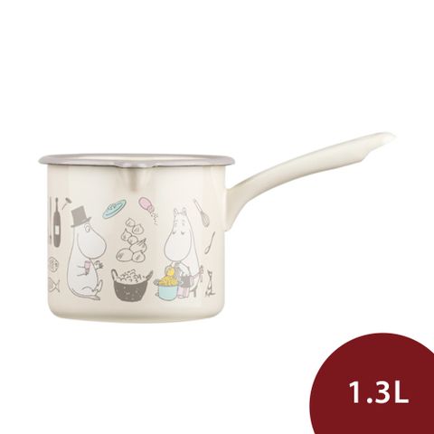 Muurla 嚕嚕米琺瑯醬汁鍋 1.3L 歡樂時光