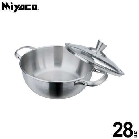 【米雅可 Miyaco】經典316不銹鋼美味萬用鍋 28cm