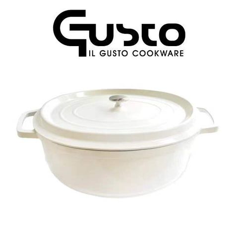 GUSTO 7公升大容量法式鋁合金壓鑄燉鍋(燉鍋)