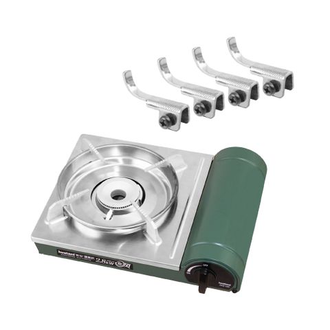 【Iwatani岩谷】綠卡高效防風型磁式瓦斯爐-2.8kW-搭贈4入耐鏽止滑腳