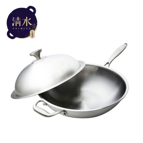 清水316不鏽鋼複合金炒鍋33cm