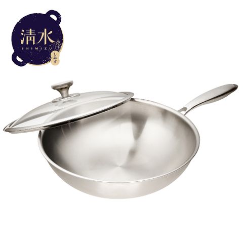清水316不鏽鋼複合金炒鍋29cm
