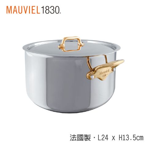 【Mauviel】COOKb雙耳湯鍋24cm-附蓋
