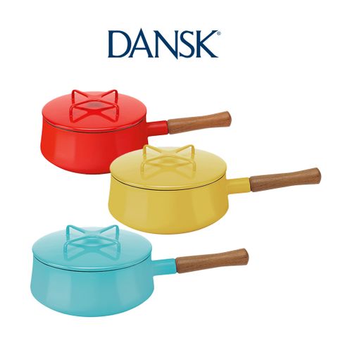 DANSK DK珂本琺瑯 2L單柄湯鍋三色擇一