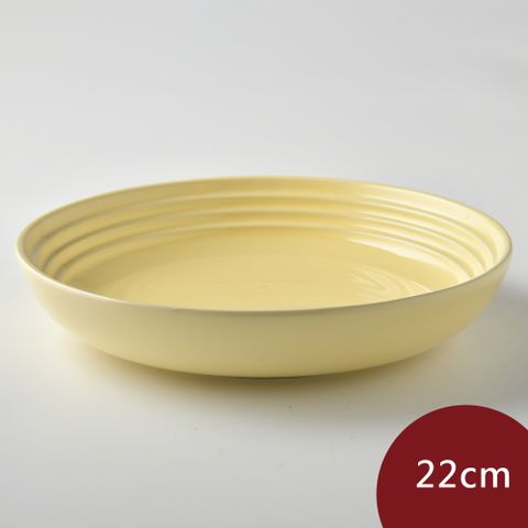 LE CREUSET 陶瓷深餐盤 22cm 奶油黃