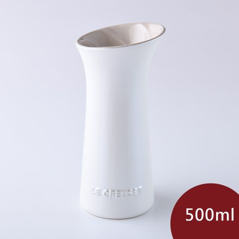 Le Creuset 珠光薔薇花瓶 500ml 珠光白