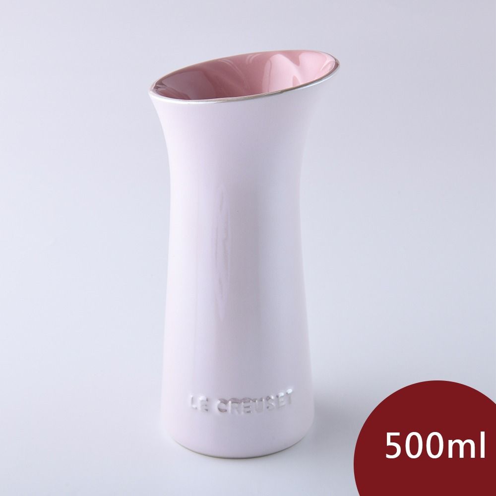 LE CREUSET  珠光薔薇花瓶 500ml 珠光粉