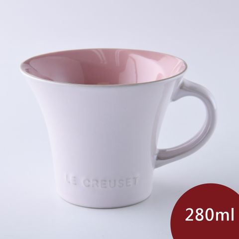 LE CREUSET 珠光薔薇英式午茶杯 280ml 珠光粉