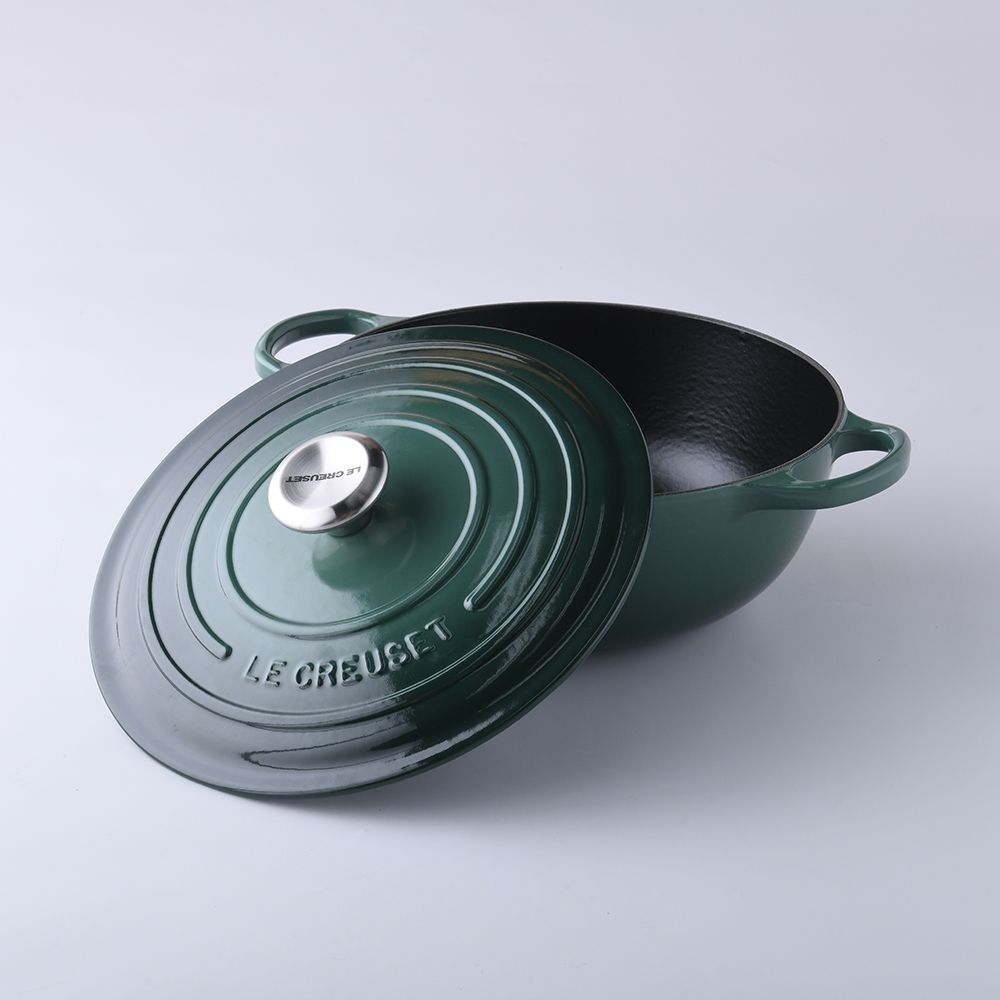 LE CREUSET  典藏媽咪鑄鐵鍋 26cm 4.1L 綠光森林 法國製 