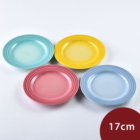 LE CREUSET 圓盤組 17cm 4入 閃亮黃/海岸藍/薄荷綠/薔薇粉