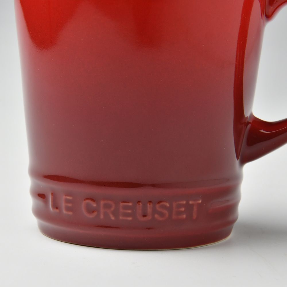 LE CREUSET  V馬克杯 330ml 櫻桃紅 內有顏色