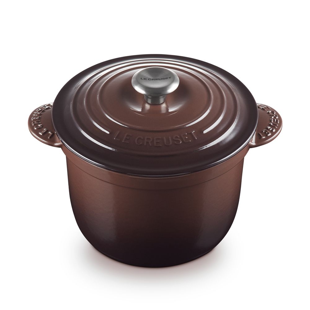 LE CREUSET  萬用窈窕鑄鐵鍋 20cm 2.8L 巧克力棕 法國製