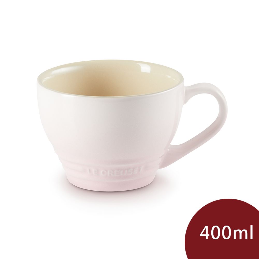 LE CREUSET  卡布奇諾杯 400ml 貝殼粉 無紙盒