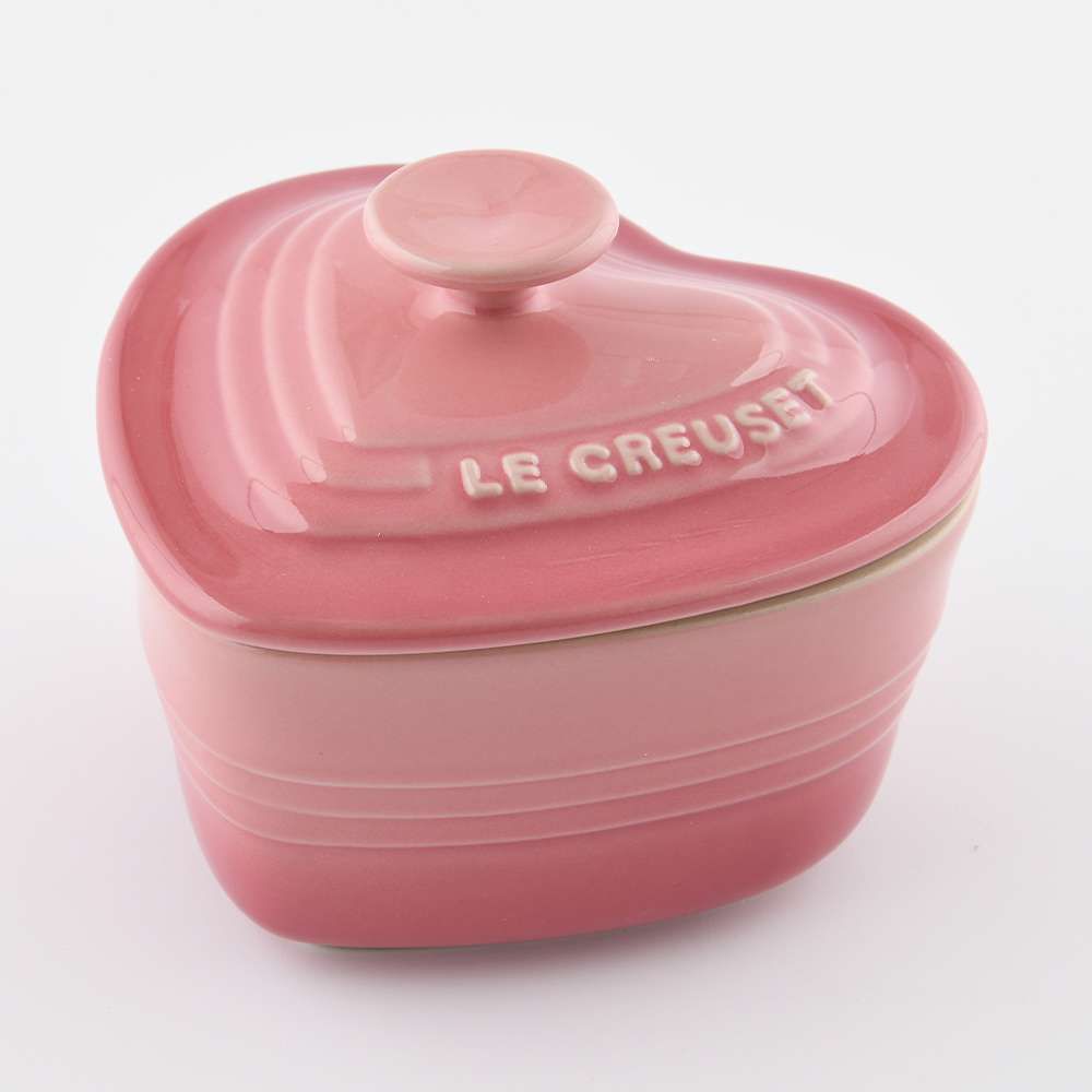 LE CREUSET  愛心烤盅 烤模 11cm 薔薇粉