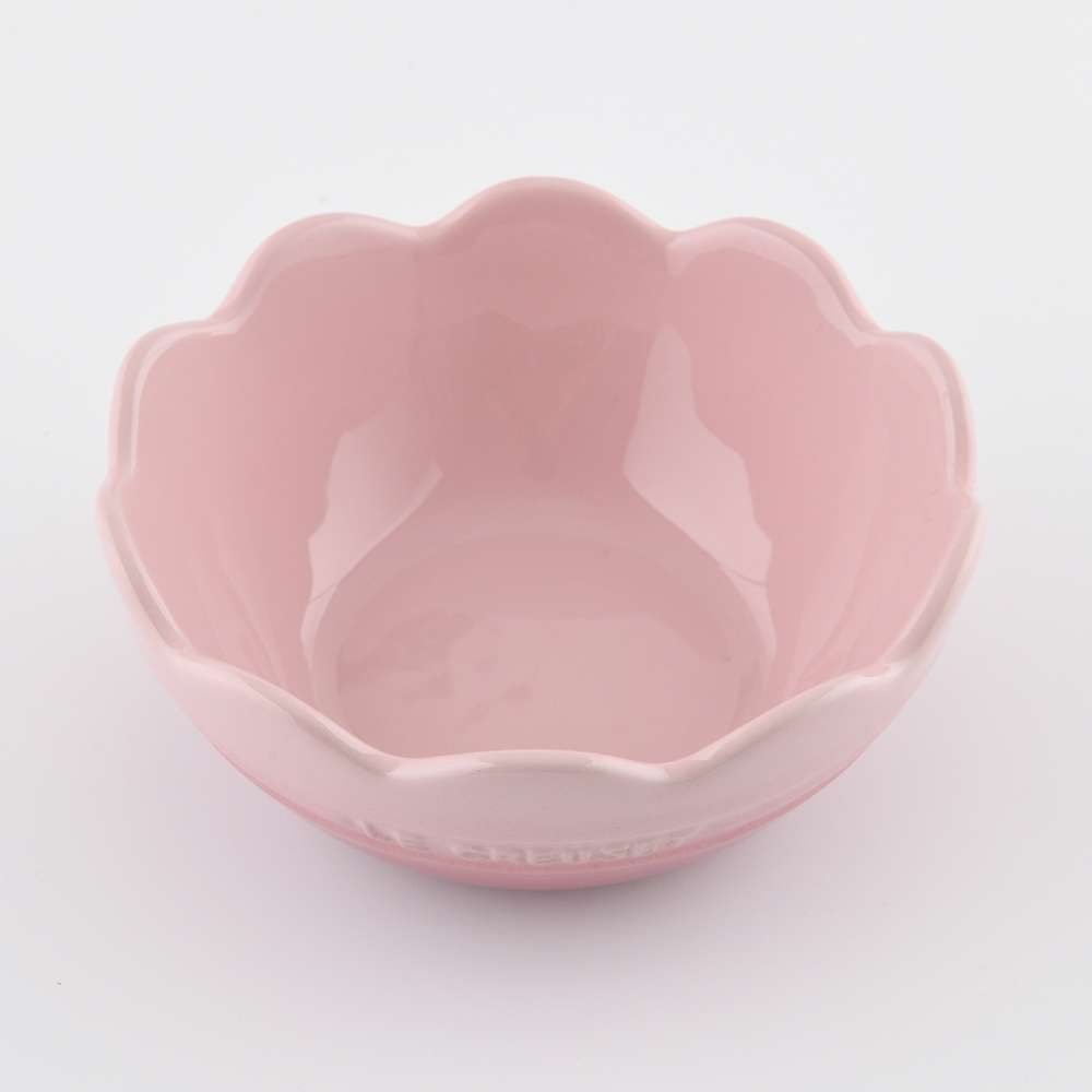 LE CREUSET  蕾絲花形碗 沙拉碗 麥片碗 料理碗 14cm 櫻花粉