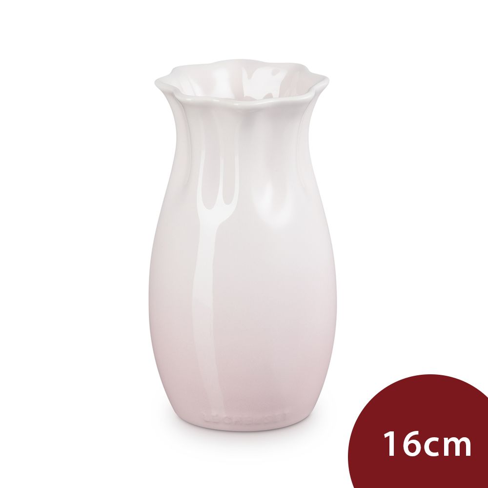LE CREUSET  繁花系列 花瓶 花器 16cm 貝殼粉