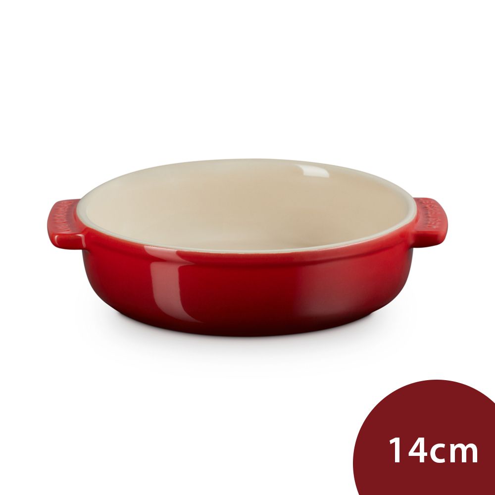 LE CREUSET  西班牙小菜盤 餐盤 烤盤 14cm 櫻桃紅