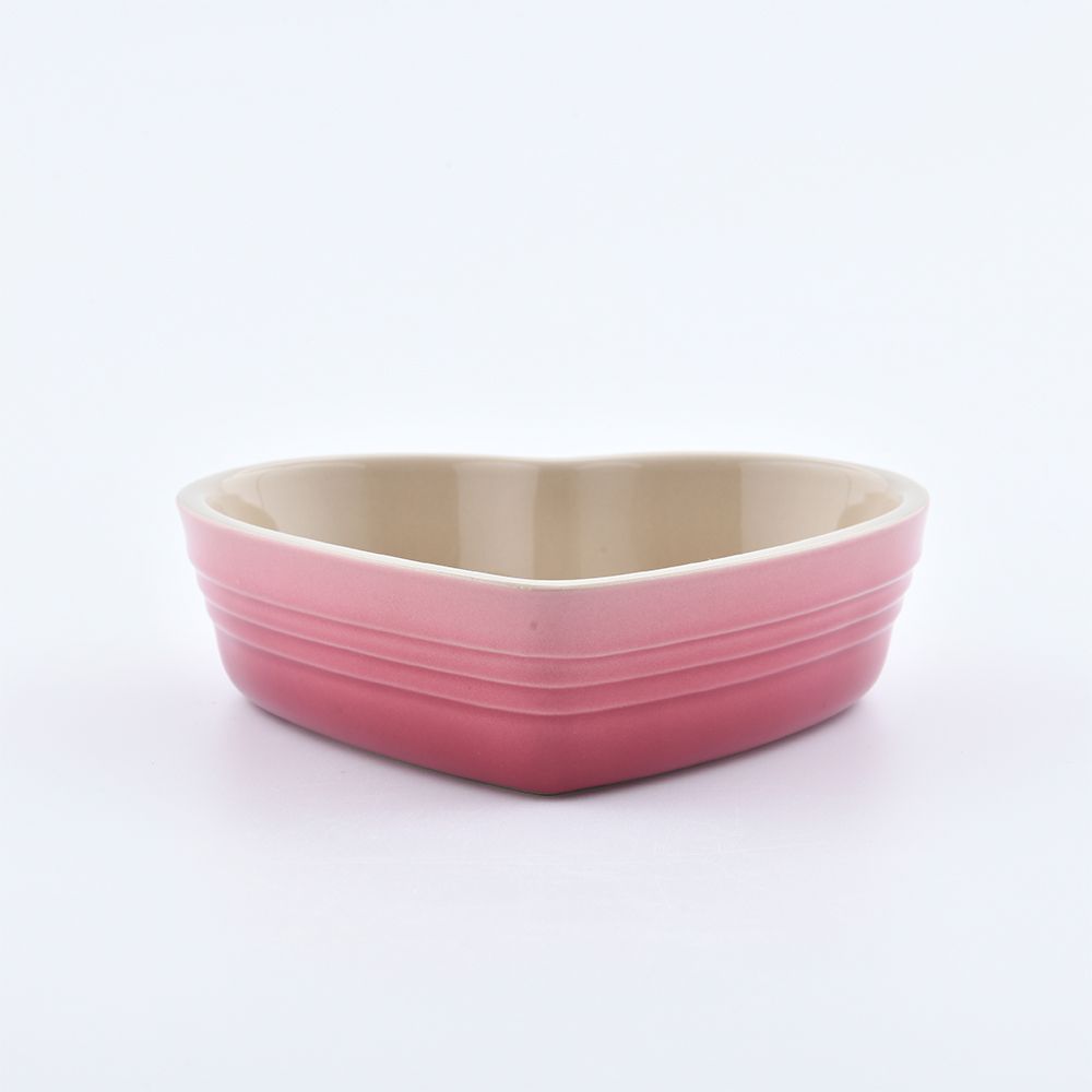  Le Creuset 心形烤盤 16cm 薔薇粉