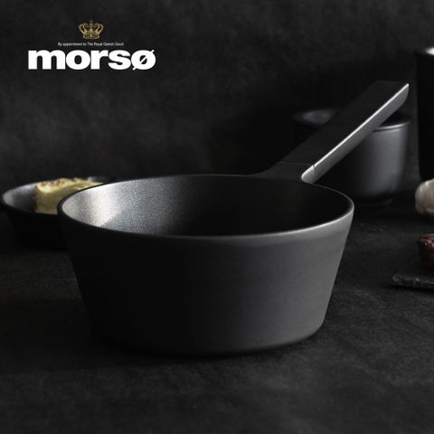 【丹麥Morso】皇家黑爵士單柄3層不沾鑄鋁湯鍋(1.8L)-20cm