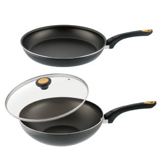 【MEYER 美亞】耐磨輕量不沾鍋28CM雙鍋組【炒鍋(含蓋)+平底鍋】- NEW SKYLINE系列