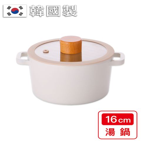韓國TORI陶瓷湯鍋16CM (雙耳含蓋)