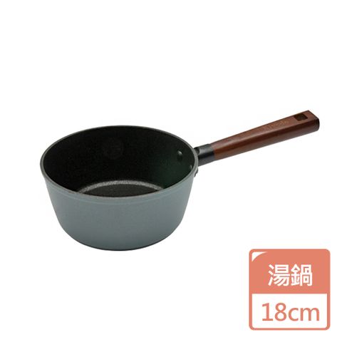 Artist精選 美佳石不沾片手鍋/湯鍋18cm(韓國技術/抗刮耐磨)