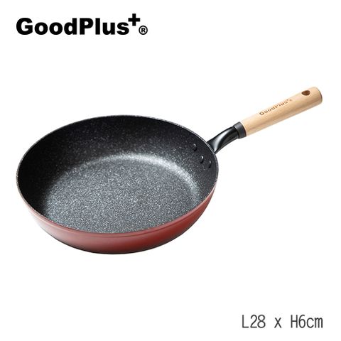 【GoodPlus+】日本琺瑯IH不沾平底鍋28cm