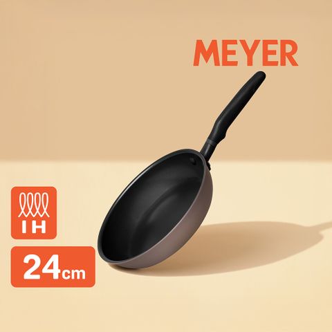 【MEYER美亞】IH導磁陽極氧化 不沾鍋 平底鍋24cm - Accent系列
