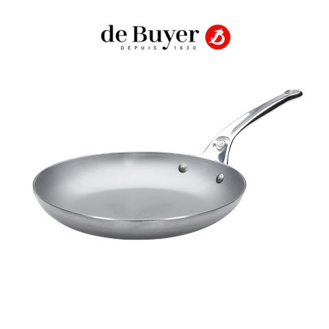 de Buyer 畢耶 原礦蜂蠟系列 不鏽鋼職人柄弧底早餐鍋24cm 鐵鍋 法國製