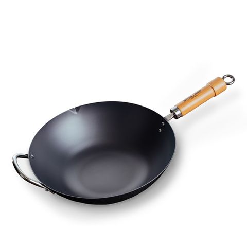 【極PREMIUM】日本製北京鍋 鐵炒鍋 附把手 30cm
