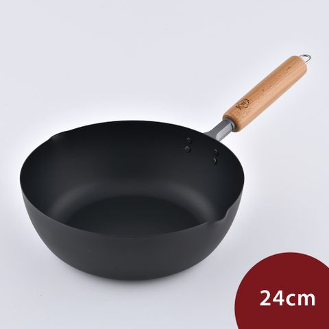 TAKUMI 匠 岩網紋中華炒鍋 鐵鍋 24cm