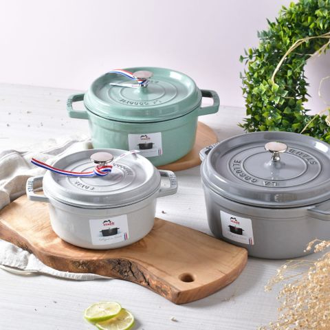 Staub 圓形鑄鐵鍋 20cm 2.2L 法國製 (電磁爐 IH爐可用)