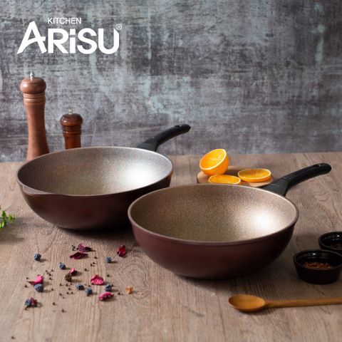韓國Arisu INFINITY系列 30cm 不沾深炒鍋