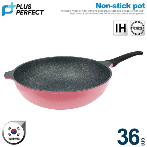 PERFECT 理想 韓國晶鑽2代不沾炒鍋36cm(無蓋)
