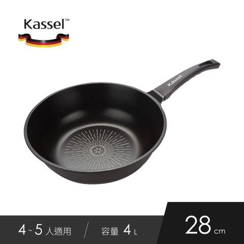 韓國Kassel 韓國Kassel 鑽石超導熱不沾輕炒鍋-28cm(瓦斯爐電磁爐適用款不挑爐具)