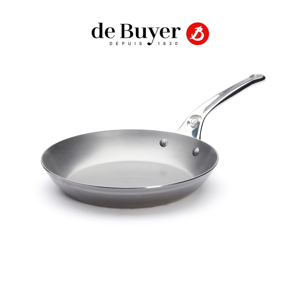 de Buyer 畢耶 法國 原礦蜂蠟系列 不鏽鋼職人柄平底鍋24cm 鐵鍋 法國製