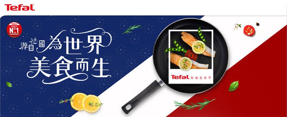 TefalWORLDN1COOKWARE源自 世界美食生Tefal  色彩