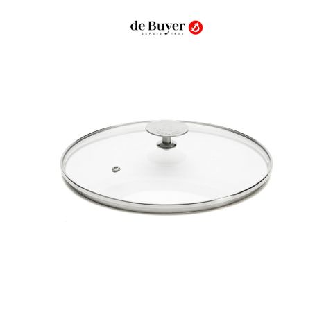 de Buyer 法國畢耶 不鏽鋼蓋頭耐熱玻璃鍋蓋28cm