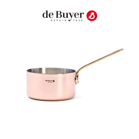 法國【de Buyer】畢耶鍋具『契合銅鍋系列』黃銅柄調理鍋20cm