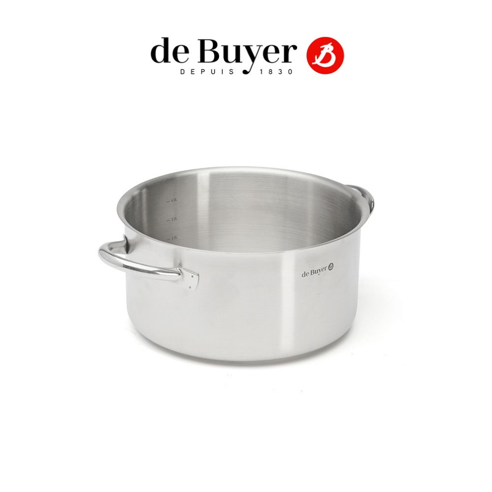 de Buyer 畢耶 法國鍋具『PrimAppety系列』不鏽鋼雙耳湯鍋20cm