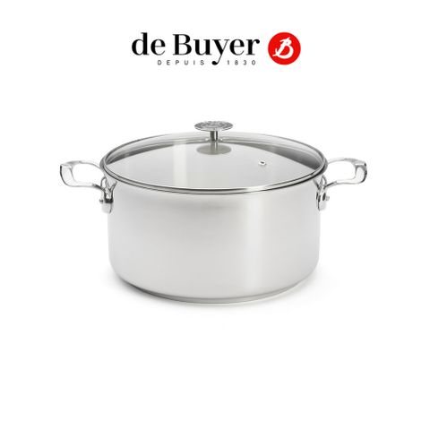 de Buyer法國畢耶 Milady畢耶夫人不鏽鋼系列 雙耳湯鍋28cm