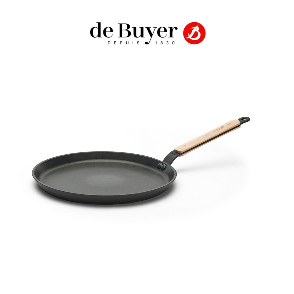 de Buyer 畢耶 法國 CHOC原木柄系列 可麗餅不沾鍋30cm